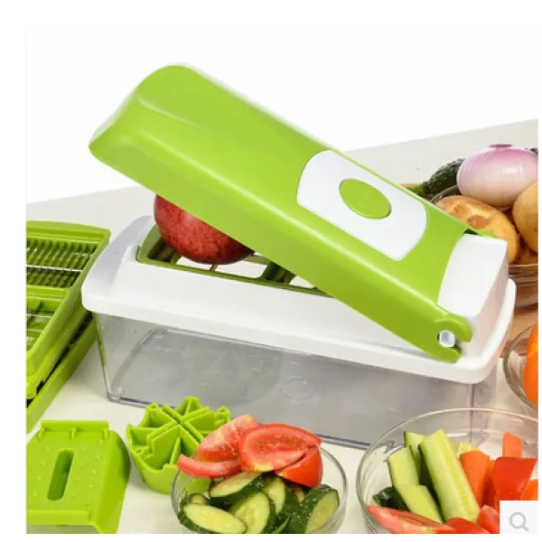 12-Piece Multifunctional Vegetable Chopper & Food Slicer Set