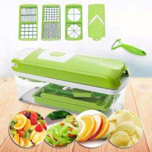 12-Piece Multifunctional Vegetable Chopper & Food Slicer Set
