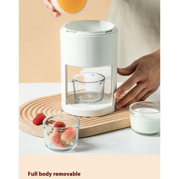 Household Small Hand Cranked Hail Ice Machine