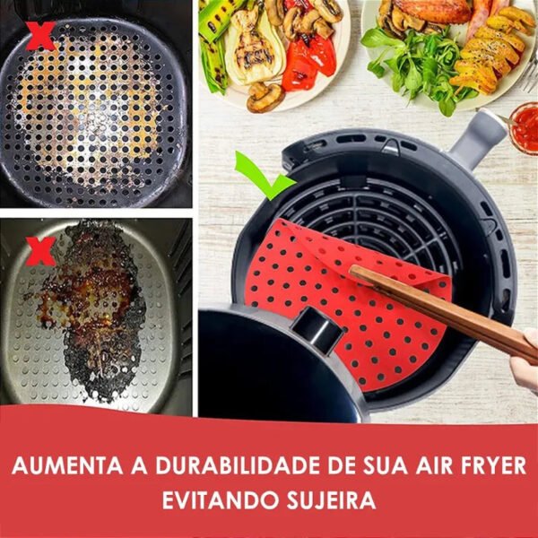 Silicone Reusable Non-Stick Carpet for Air Fryer